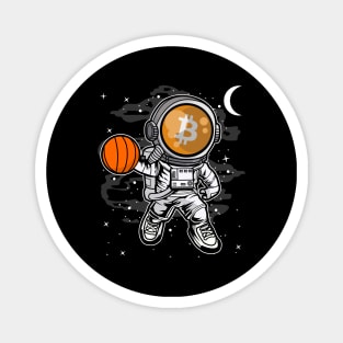 Astronaut Basketball Bitcoin BTC Coin To The Moon Crypto Token Cryptocurrency Blockchain Wallet Birthday Gift For Men Women Kids Magnet